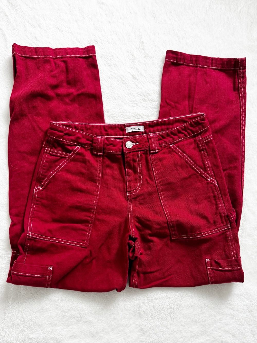 GARAGE | Dani Carpenter Pants In Crimson red - Picture 5 of 11